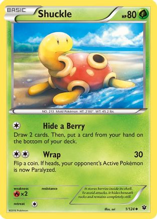 Shuckle - 1/124 - Uncommon - Reverse Holo