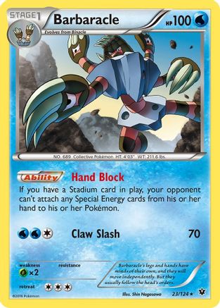 Barbaracle - 23/124 - Rare - Reverse Holo
