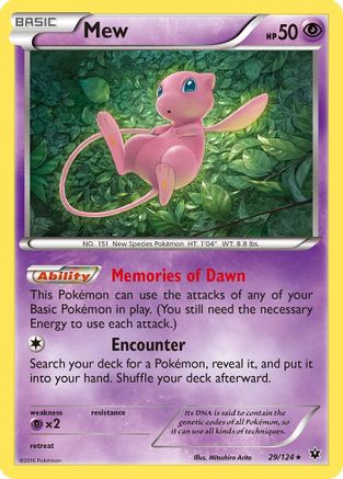Mew 029/124  - Holo Rare