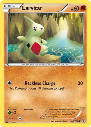 Larvitar (40) - 40/124 - Common