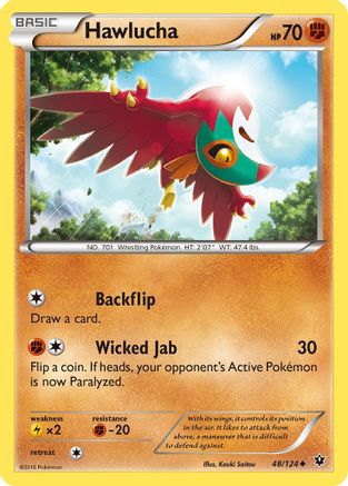 Hawlucha - 48/124 - Uncommon - Reverse Holo