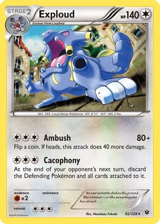 Exploud - 82/124 - Rare - Reverse Holo