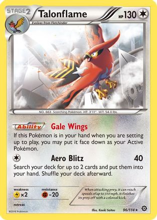Talonflame - 96/114 - Rare