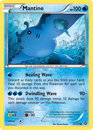 Mantine - 27/114 - Common - Reverse Holo