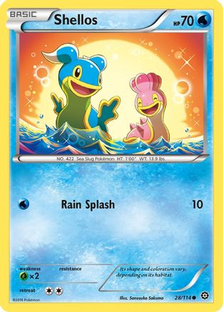 Shellos - 28/114 - Common - Reverse Holo