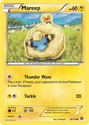 Mareep - 38/114 - Common - Reverse Holo