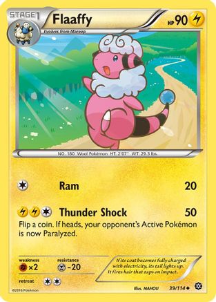 Flaaffy - 39/114 - Uncommon - Reverse Holo