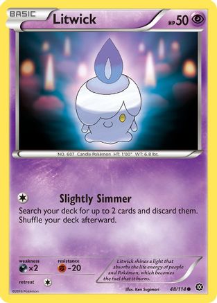Litwick - 48/114 - Common - Reverse Holo