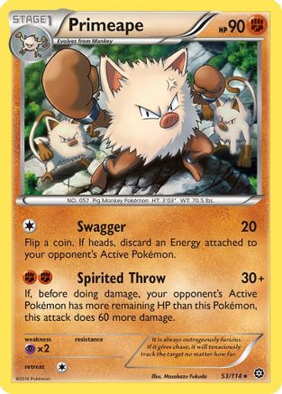 Primeape - 53/114 - Rare
