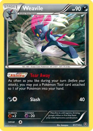 Weavile - 61/114 - Rare