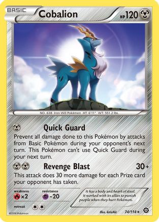 Cobalion - 74/114 - Rare