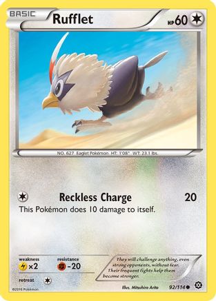 Rufflet - 92/114 - Common - Reverse Holo