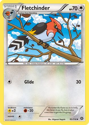 Fletchinder - 95/114 - Uncommon - Reverse Holo