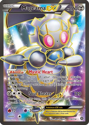 Magearna EX (Full Art) 110/114  - Holofoil XY  Steam Siege - Ultra Rare