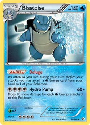 Blastoise (Non-Holo) - 31/149 - Rare