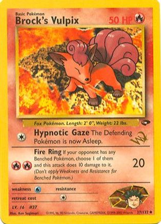 Brock's Vulpix [W Stamped] - 37 - Promo