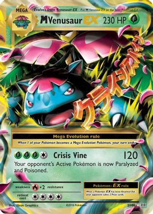 M Venusaur EX 002/108  - Holofoil XY  Evolutions - Ultra Rare