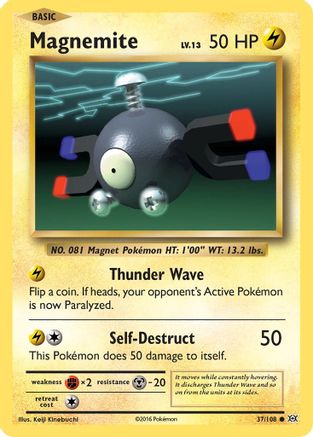 Magnemite - 37/108 - Common - Reverse Holo
