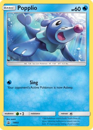 Popplio - SM03  - Holofoil SM Promos - Promo