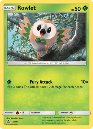 Rowlet - SM01  - Holofoil SM Promos - Promo