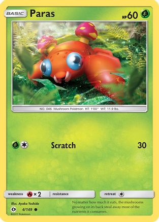 Paras (004/149) Reverse Holofoil - Common