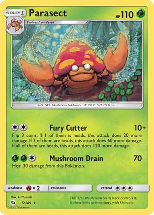 Parasect (005/149) Reverse Holofoil - Rare