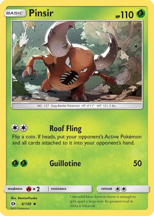 Pinsir (006/149) Reverse Holofoil - Uncommon