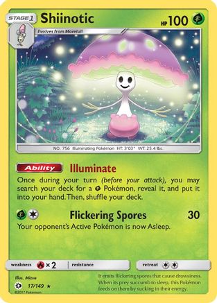 Shiinotic - 17/149 - Holo Rare