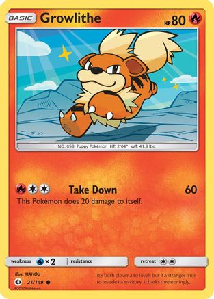 Growlithe - 21/149 - Common