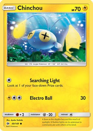 Chinchou (049/149) Reverse Holofoil - Common