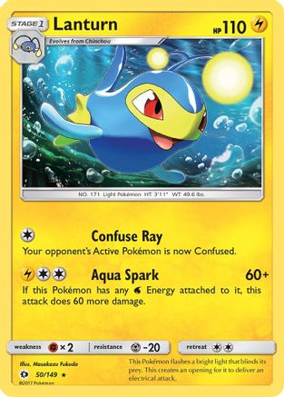 Lanturn - 50/149 - Rare - Reverse Holo