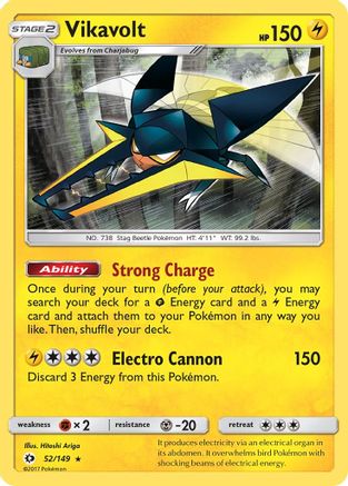 Vikavolt - 52/149 - Holo Rare - Reverse Holo