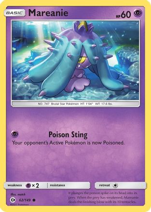 Mareanie (062/149) Reverse Holofoil - Common