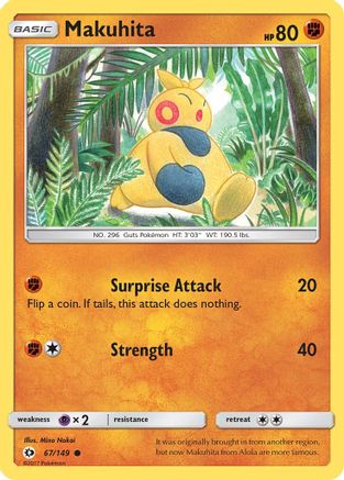 Makuhita (067/149) Reverse Holofoil - Common