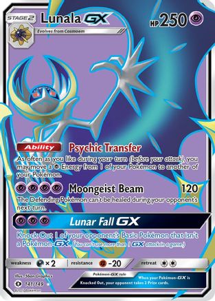 Lunala GX (Full Art) (141/149) Holofoil - Ultra Rare