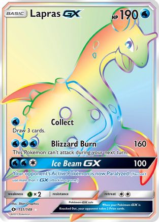 Lapras GX (Secret) - 151/149 - Secret Rare