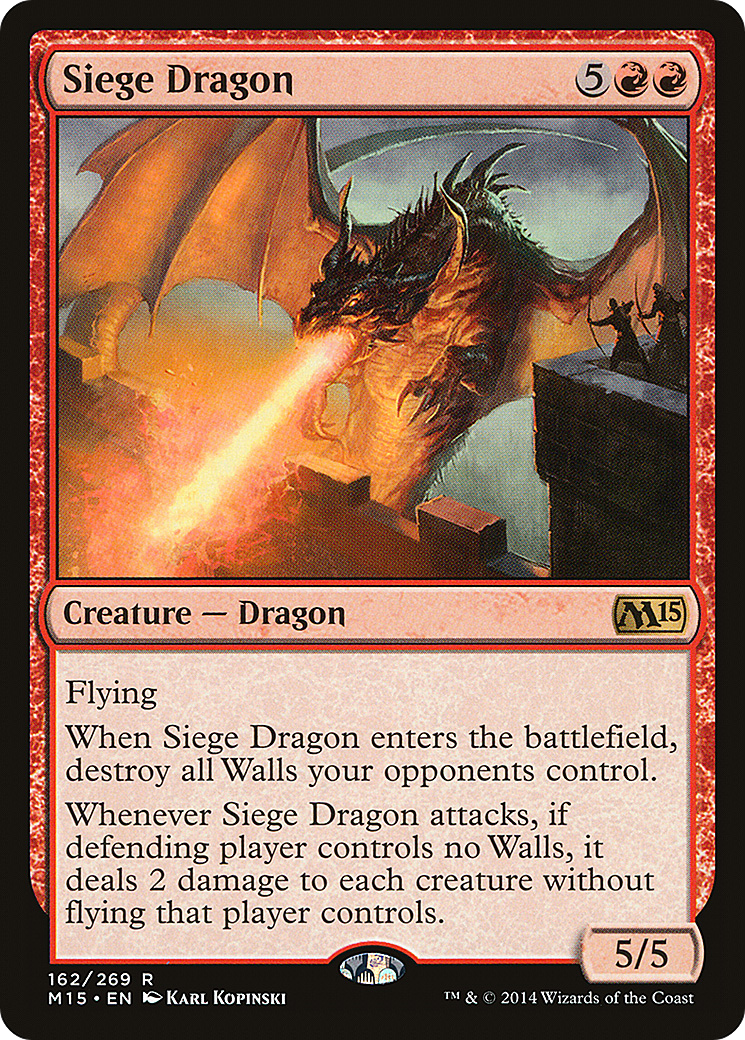 Siege Dragon (M15-162)  Foil