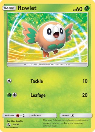 Rowlet - SM22  - Holofoil SM Promos - Promo