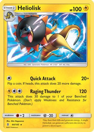 Heliolisk  SM  Guardians Rising - Rare