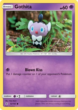 Gothita 052  - Reverse Holofoil SM  Guardians Rising - Common