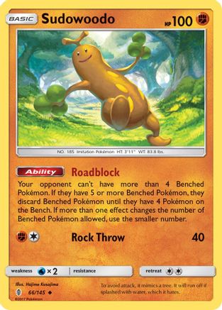 Sudowoodo 066  SM  Guardians Rising - Uncommon