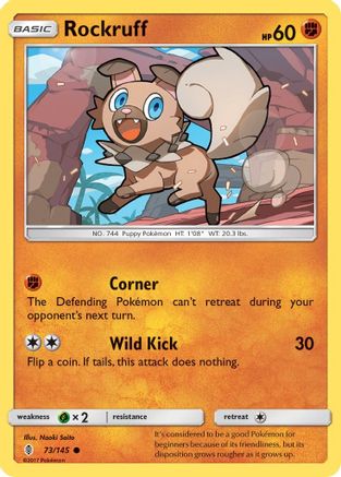 Rockruff 073  SM  Guardians Rising - Common