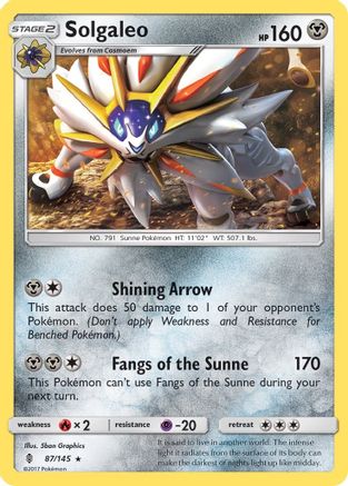 Solgaleo 087  SM  Guardians Rising - Rare