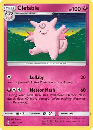 Clefable 089  SM  Guardians Rising - Uncommon