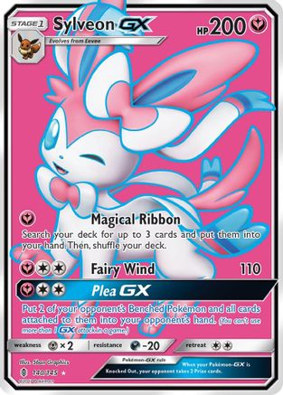 Sylveon GX (Full Art) 140  - Holofoil SM  Guardians Rising - Ultra Rare