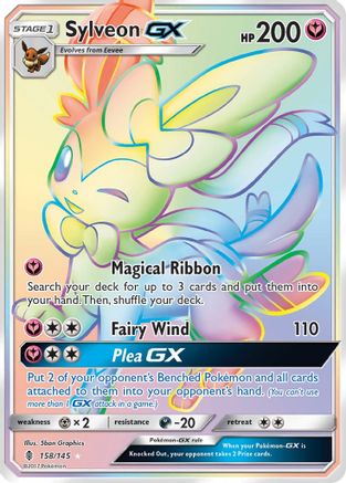 Sylveon GX (Secret)  - Holofoil SM  Guardians Rising - Secret Rare