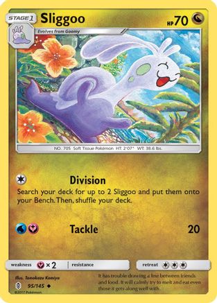 Sliggoo 095  - Reverse Holofoil SM  Guardians Rising - Uncommon