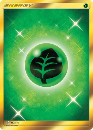 Grass Energy (Secret)/145  - Holofoil SM  Guardians Rising - Secret Rare