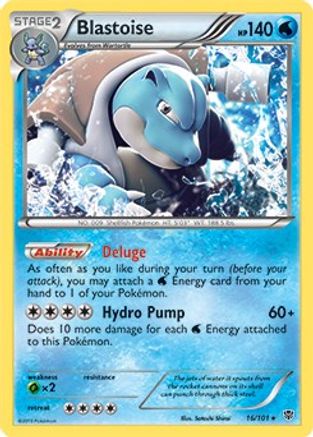 Blastoise (BW Plasma Blast) - 16/101 - Rare