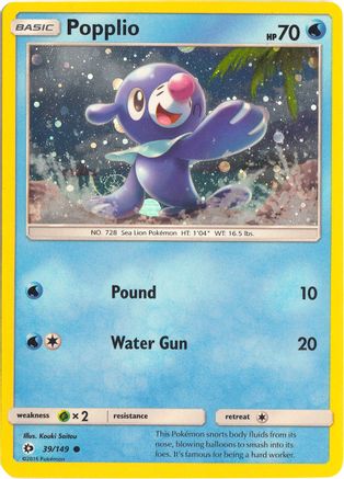 Popplio (Cosmos Holo) 039/149  - Holofoil Miscellaneous Cards & Products - Promo